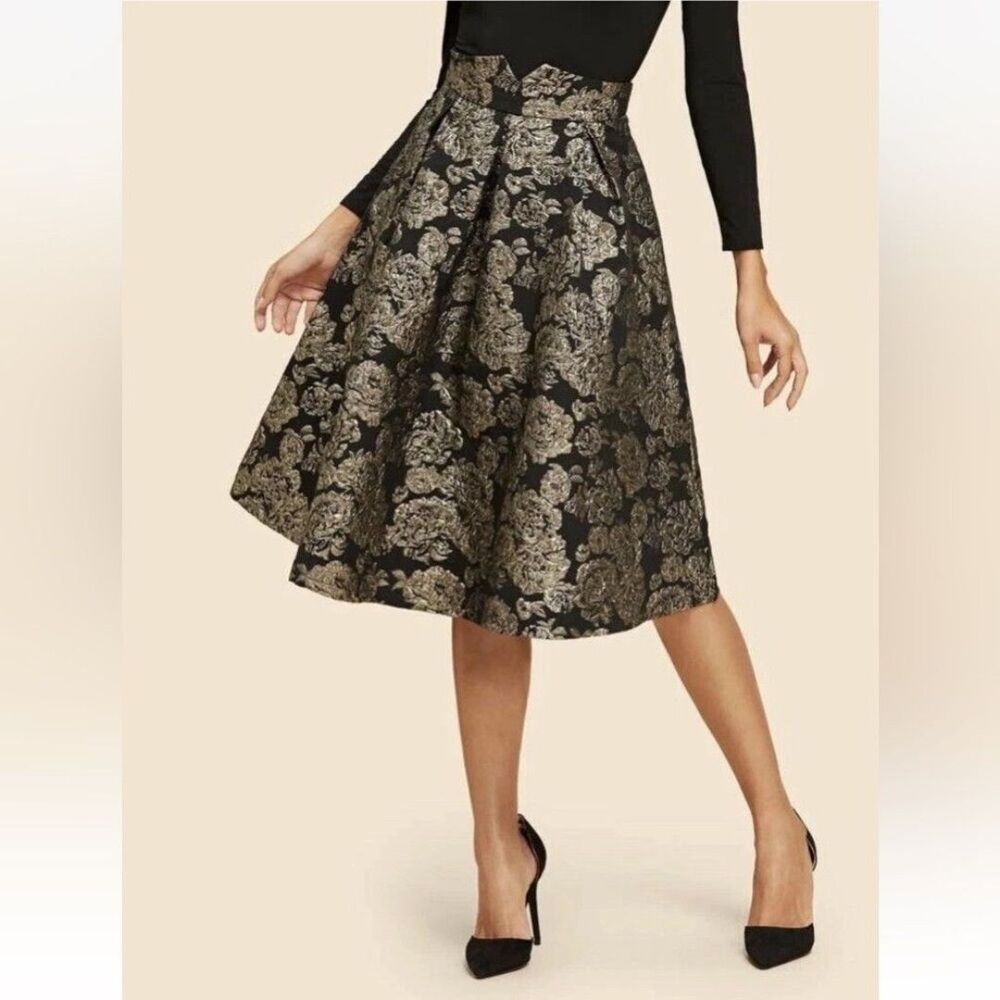 Unbranded Women's Black and Gold Skirt